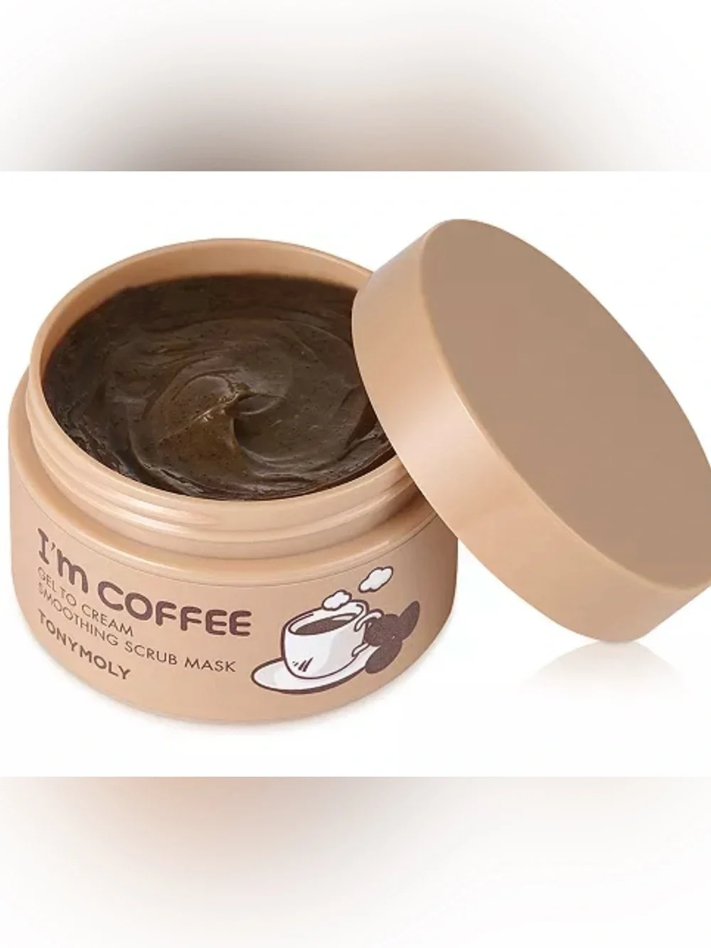 TONYMOLY I'm Coffee Gel to Cream Smoothing Scrub Mask